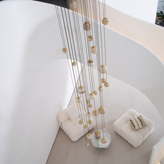 Sultana Alabaster Cluster Chandelier-Neutral Decor