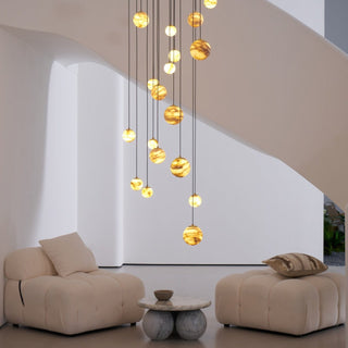 Sultana Alabaster Cluster Chandelier-Neutral Decor