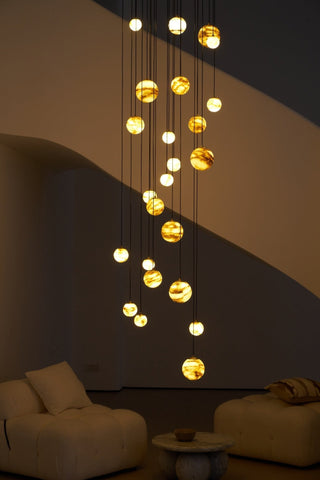 Sultana Alabaster Cluster Chandelier-Neutral Decor