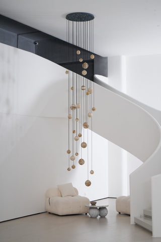 Sultana Alabaster Cluster Chandelier-Neutral Decor