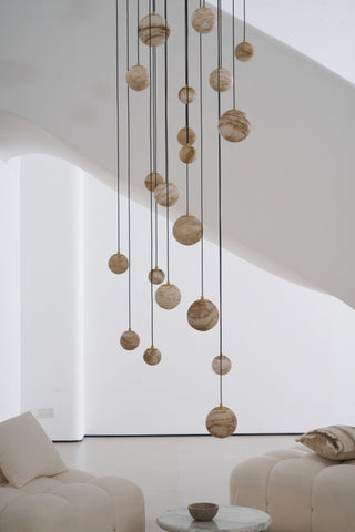 Sultana Alabaster Cluster Chandelier-Neutral Decor