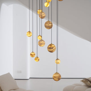 Sultana Alabaster Cluster Chandelier-Neutral Decor