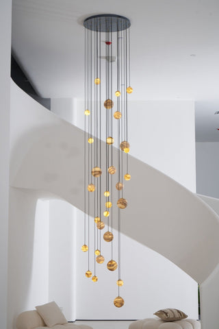 Sultana Alabaster Cluster Chandelier-Neutral Decor