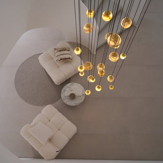 Sultana Alabaster Cluster Chandelier-Neutral Decor