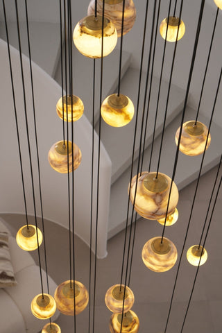 Sultana Alabaster Cluster Chandelier-Neutral Decor
