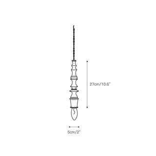 Iraeiel Ancien Minimaliste Bois Suspension