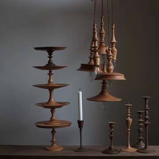 Tessira Suspension Industrielle en Bois