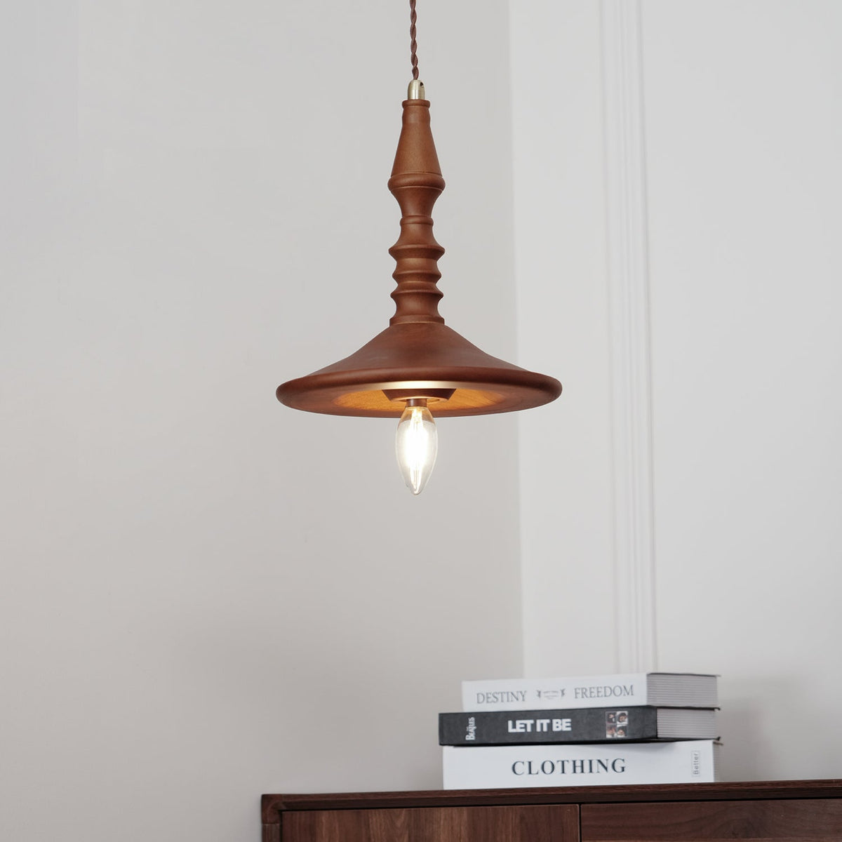 Tessira Suspension Industrielle en Bois