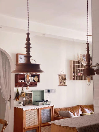 Tessira Suspension Industrielle en Bois