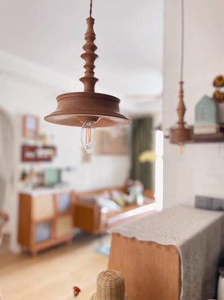 Tessira Suspension Industrielle en Bois