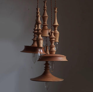 Tessira Suspension Industrielle en Bois
