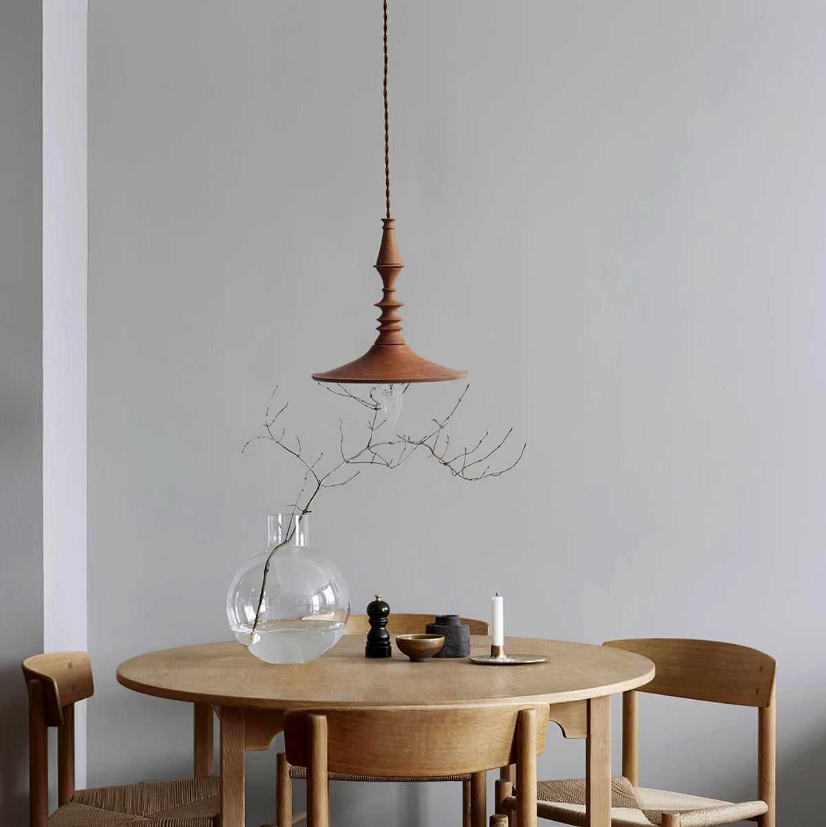 Iraeiel Ancien Minimaliste Bois Suspension