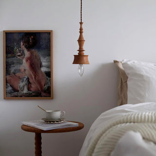 Iraeiel Ancien Minimaliste Bois Suspension