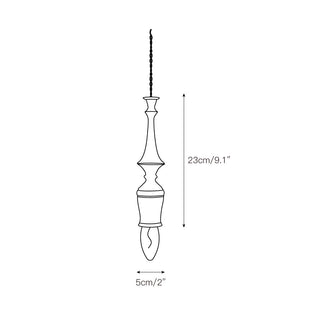 Iraeiel Ancien Minimaliste Bois Suspension