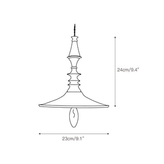 Iraeiel Ancien Minimaliste Bois Suspension