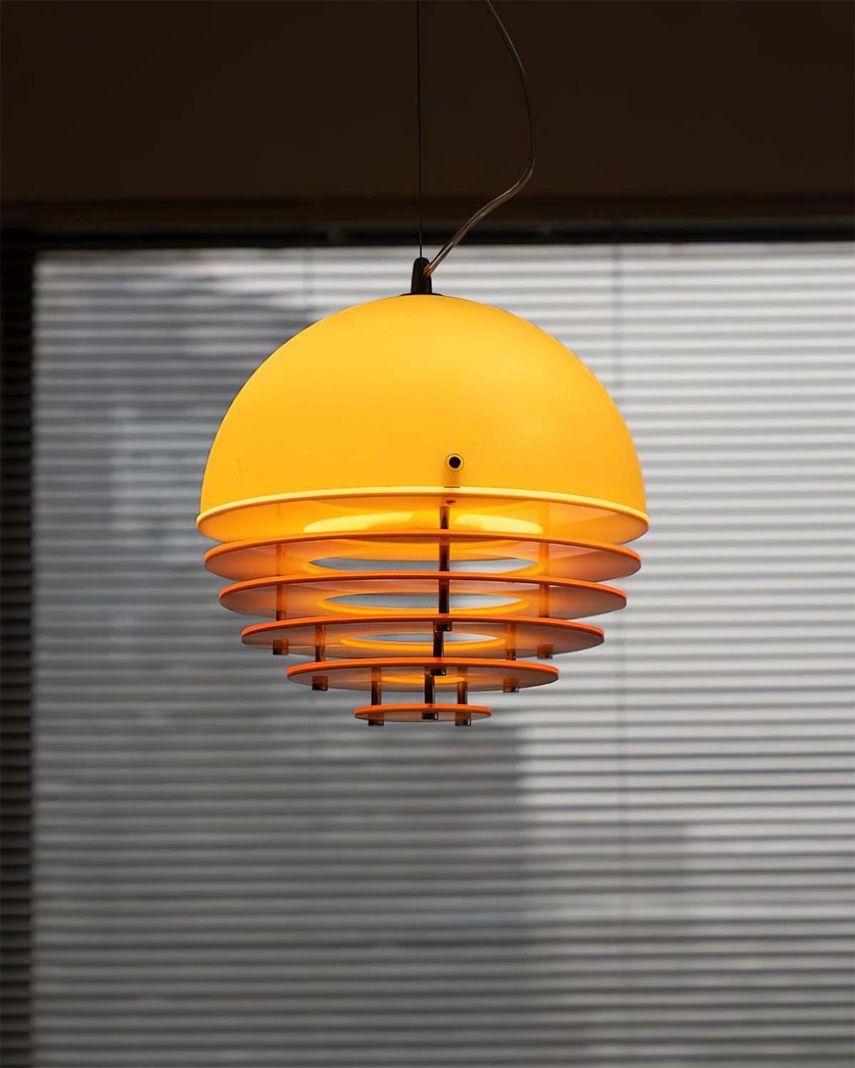 Pendant Lamp Modern Layered Shade Soft Glow Dining Room-Neutral Decor
