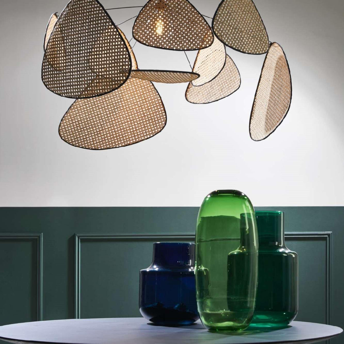Caselia Suspension Rattan Swag Industrielle