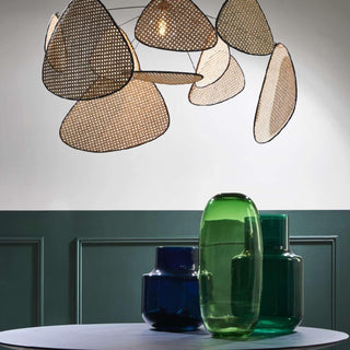 Lustra Suspension Rattan Swag Industrielle
