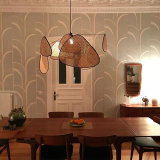 Lustra Suspension Rattan Swag Industrielle