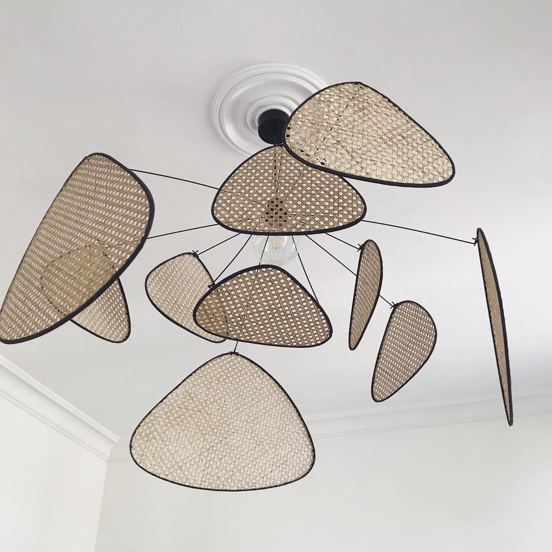 Caselia Suspension Rattan Swag Industrielle