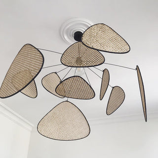 Lustra Suspension Rattan Swag Industrielle