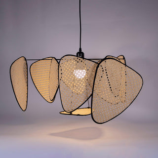 Lustra Suspension Rattan Swag Industrielle