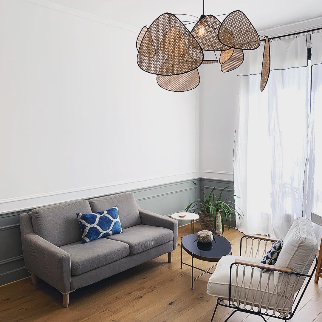 Caselia Suspension Rattan Swag Industrielle