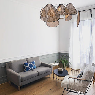 Lustra Suspension Rattan Swag Industrielle