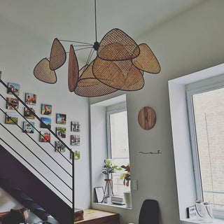 Lustra Suspension Rattan Swag Industrielle