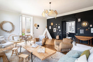 Lustra Suspension Rattan Swag Industrielle
