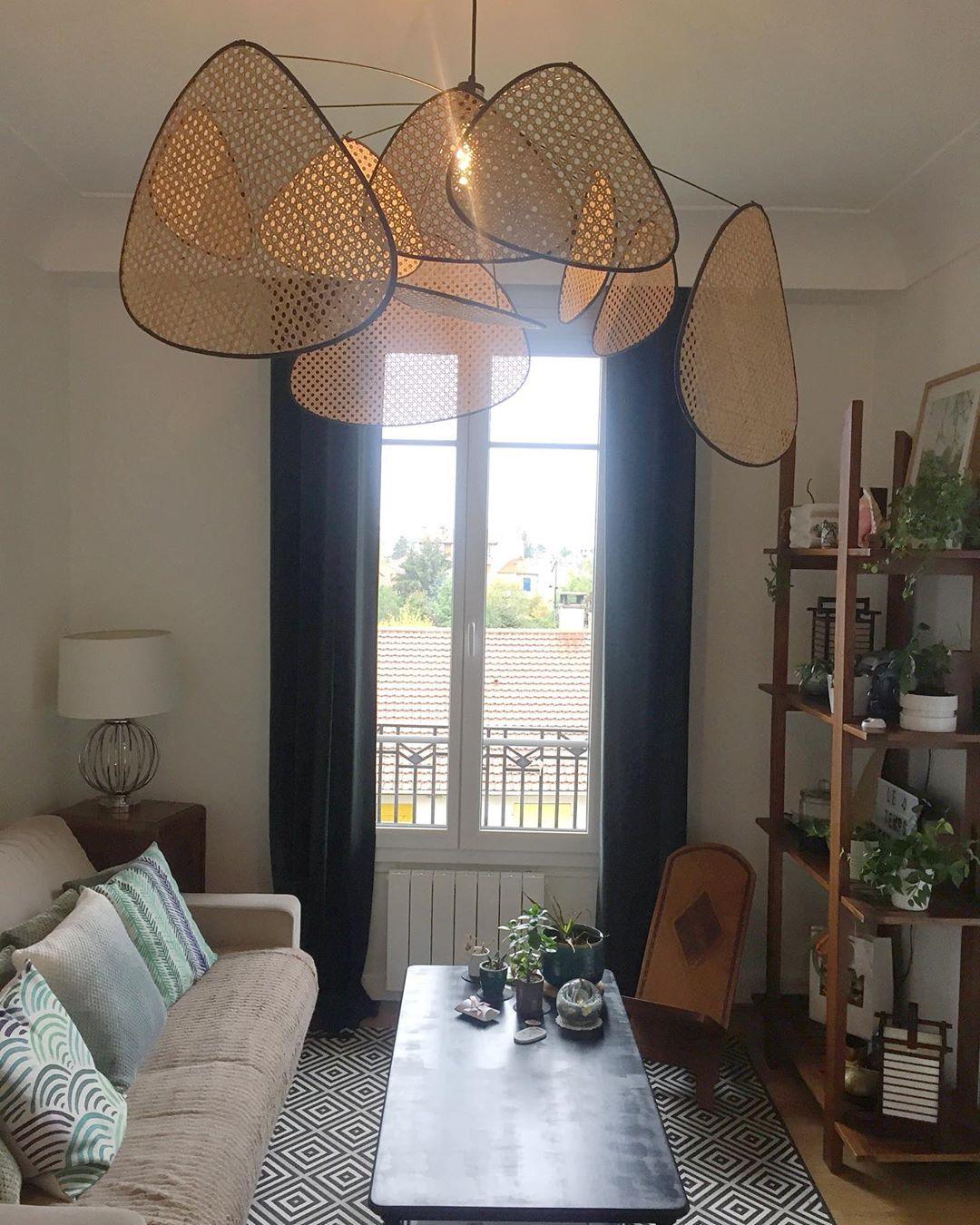 Caselia Suspension Rattan Swag Industrielle