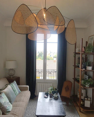 Lustra Suspension Rattan Swag Industrielle