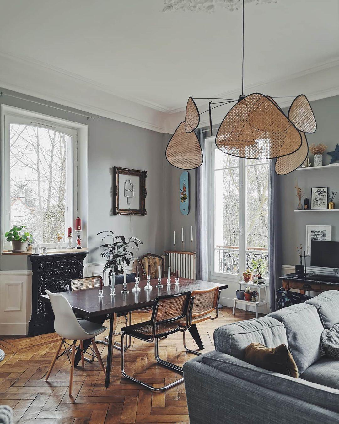 Caselia Suspension Rattan Swag Industrielle