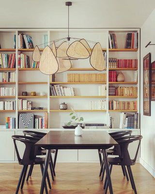 Lustra Suspension Rattan Swag Industrielle