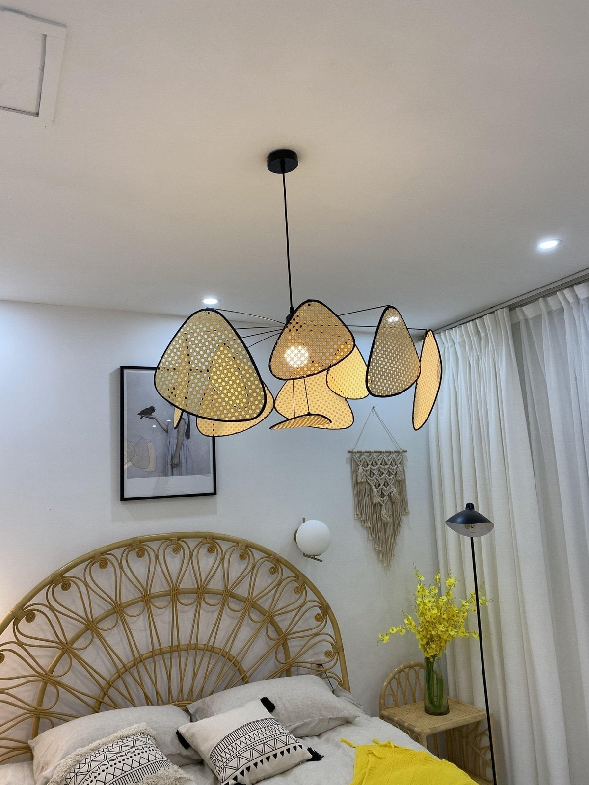Caselia Suspension Rattan Swag Industrielle