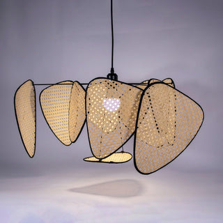 Lustra Suspension Rattan Swag Industrielle