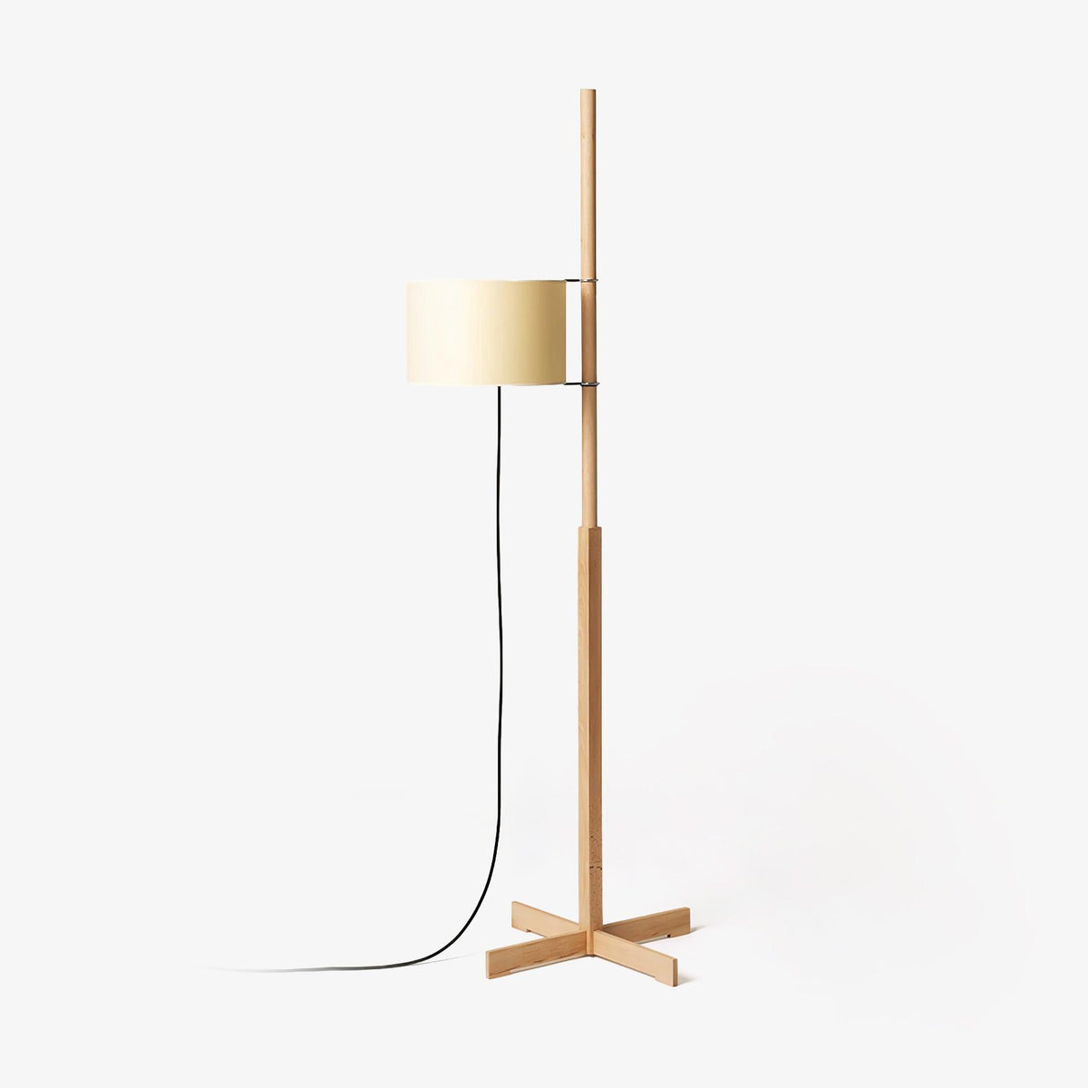 Vindis Lampadaire Bois Tissu