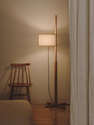 Vindis Lampadaire Bois Tissu