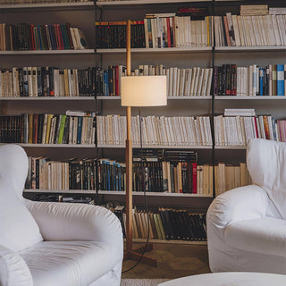 Vindis Lampadaire Bois Tissu