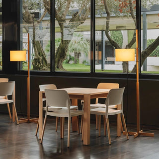 Vindis Lampadaire Bois Tissu