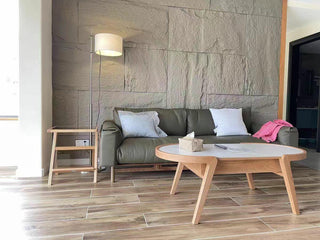Vindis Lampadaire Bois Tissu