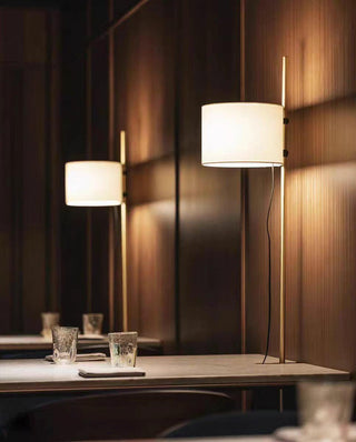 Vindis Lampadaire Bois Tissu