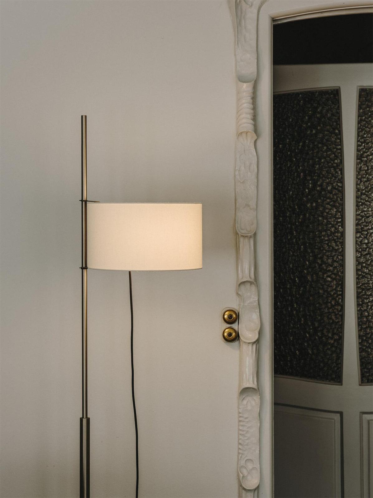 Vindis Lampadaire Bois Tissu