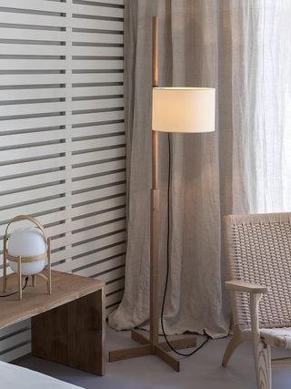 Vindis Lampadaire Bois Tissu