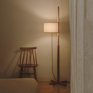Vindis Lampadaire Bois Tissu