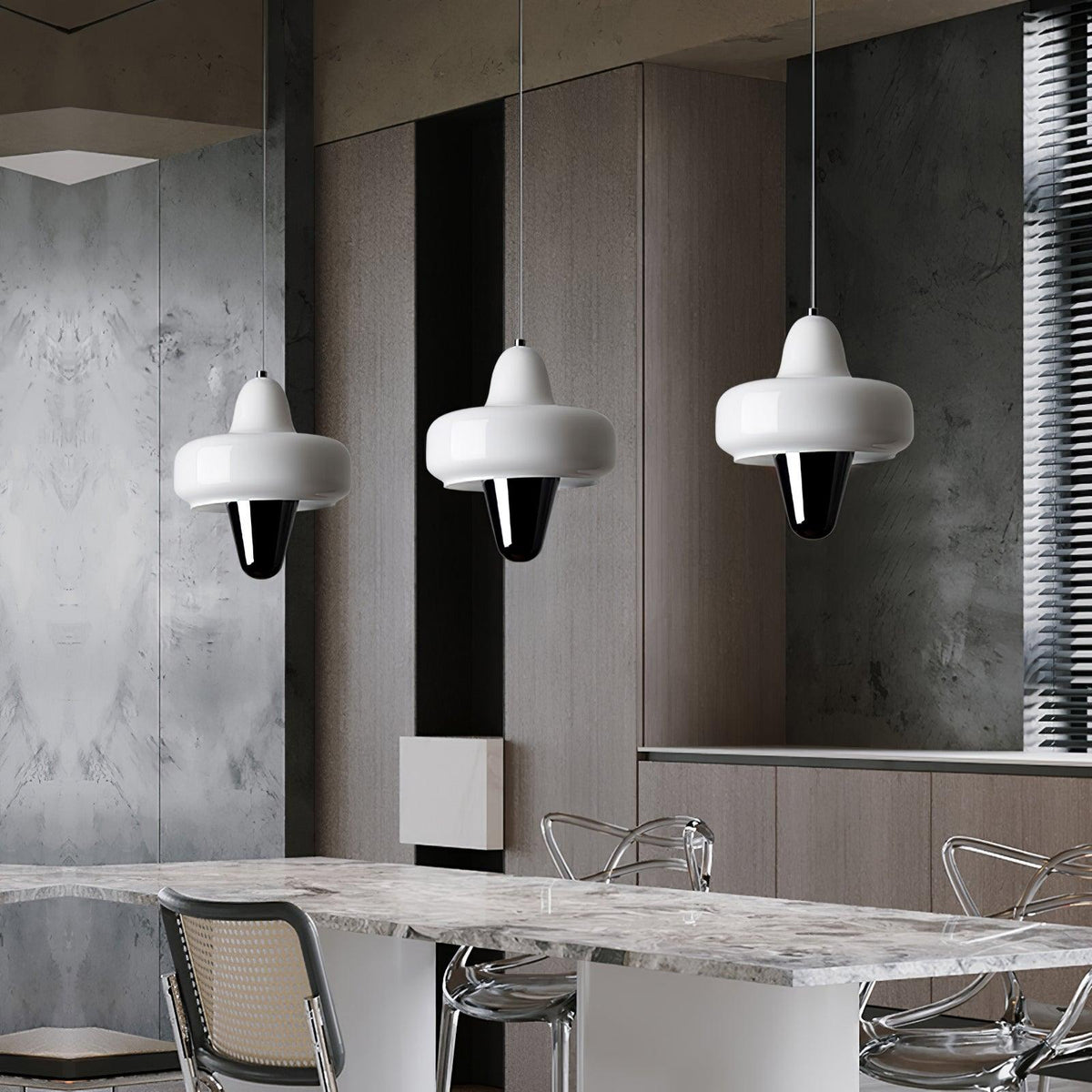 Nuvia Suspension en Verre Minimaliste