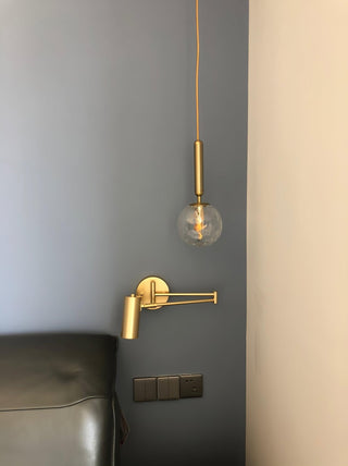 Lustra Applique Murale Laiton Bras Pivotant Réglable