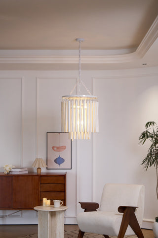 Nyphaiel Lustre en Bois Luxe Postmoderne