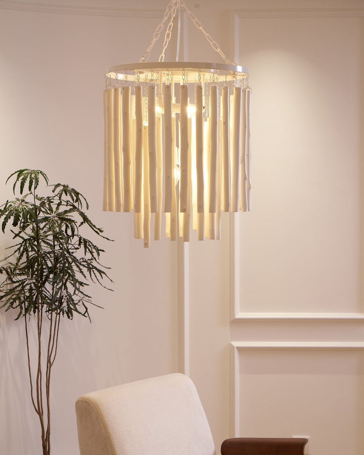 Talaria Lustre en Bois Luxe Postmoderne