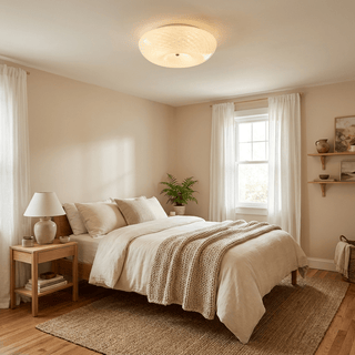 Swirl Glass Flush Mount-Neutral Decor